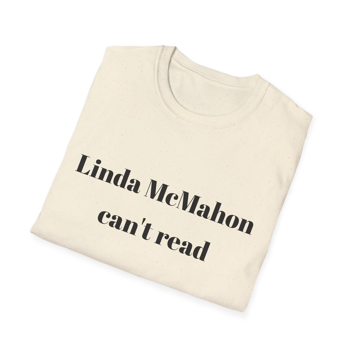 Linda McMahon can't read t-shirt