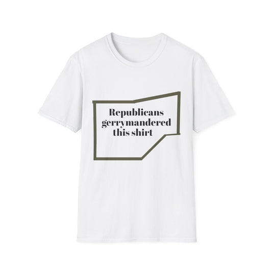 Republicans gerrymandered this shirt, Political Humor Tee, Unisex Graphic Shirt, Fun Election Day Gift, Casual Wear for Activists