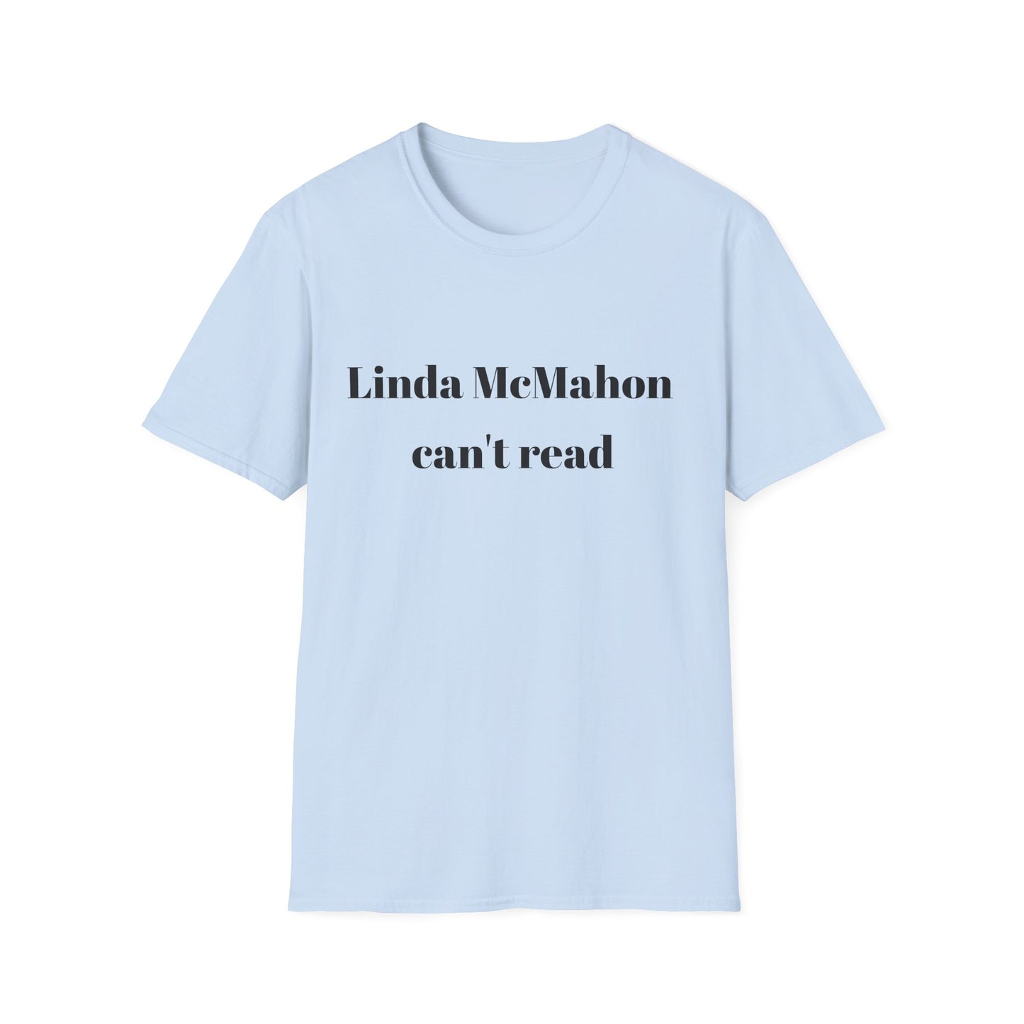 Linda McMahon can't read t-shirt